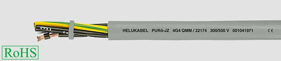 22101PUROE-JZ 3G0,5 QMM KABEL ELASTYCZNY 300/500V SZARY,IZOL.PUR