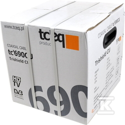 Kabel koncentryczny tc'690CU-113-PE-FL ( RG-6Cu TRISHIELD)